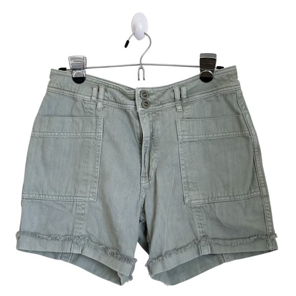 Anthropologie Green Wilder Utility Shorts Size 28 - Picture 2 of 10